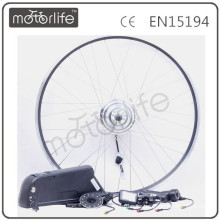 Kit de conversión de bicicleta eléctrica MOTORLIFE / OEM CE 350w 36v barato con batería